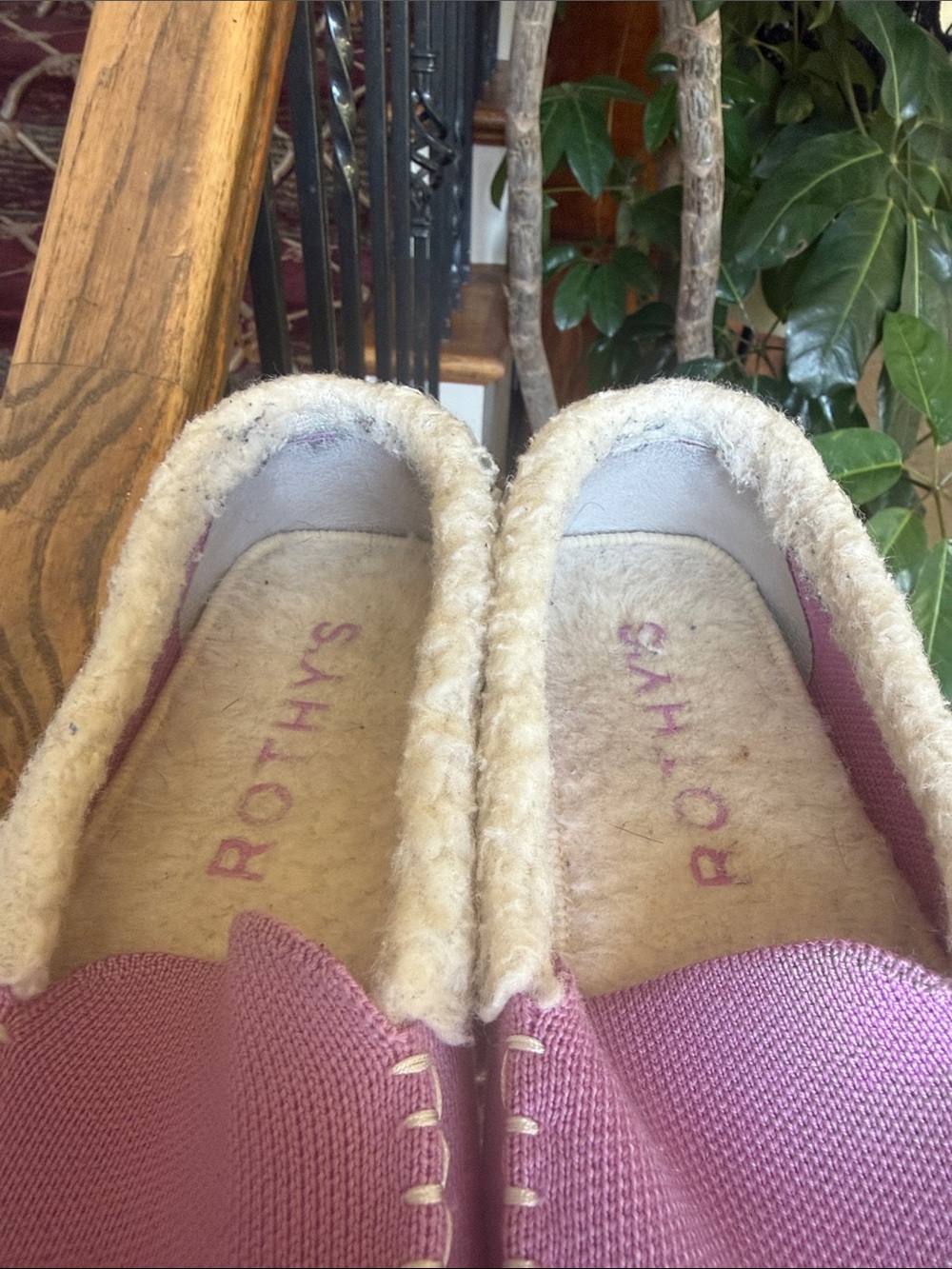 Rothy's Merino Slipper in a lavender knit preowned size 7 - Picture 5 of 9